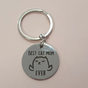 Best Cat Mom Ever Nyckelring